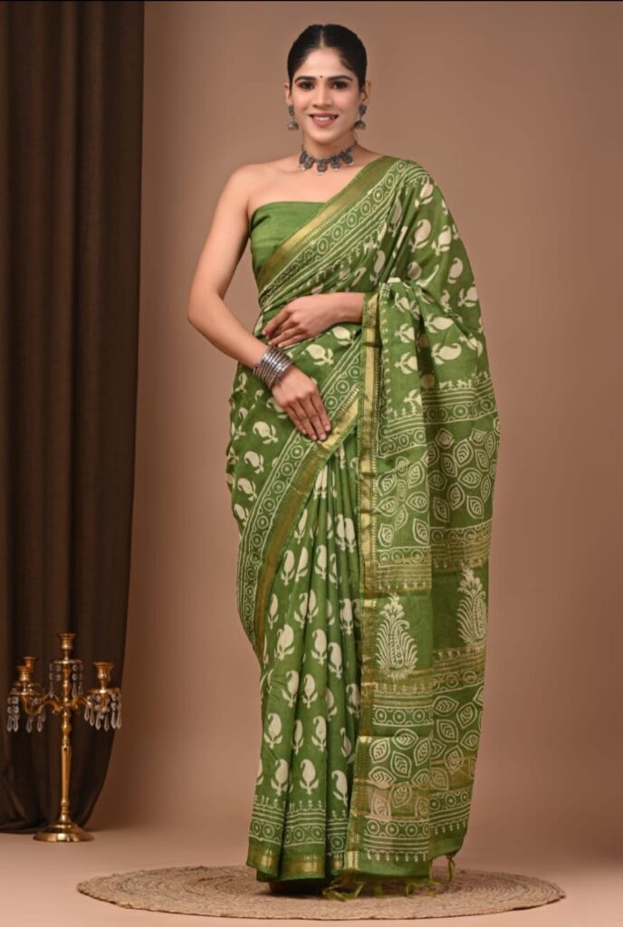 Semi Maheshwari Sarees
